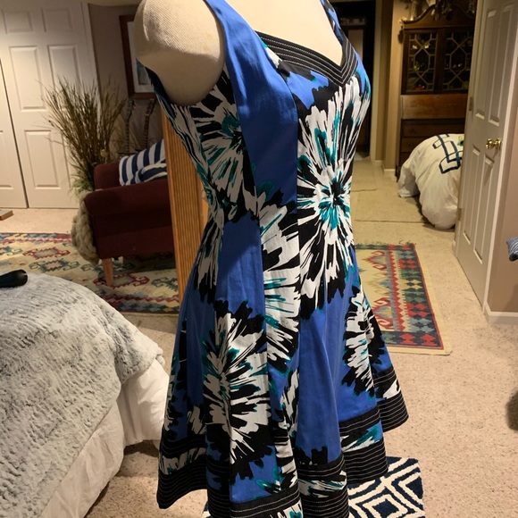 9West Dress Vibrant Blue/White/Black”final price” - Picture 2 of 8